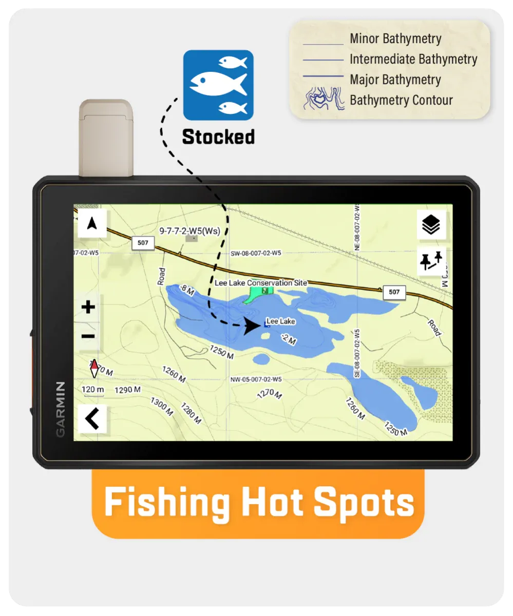 Alberta Backroad GPS Map (8GB SD Card) | Garmin Compatible Navigation