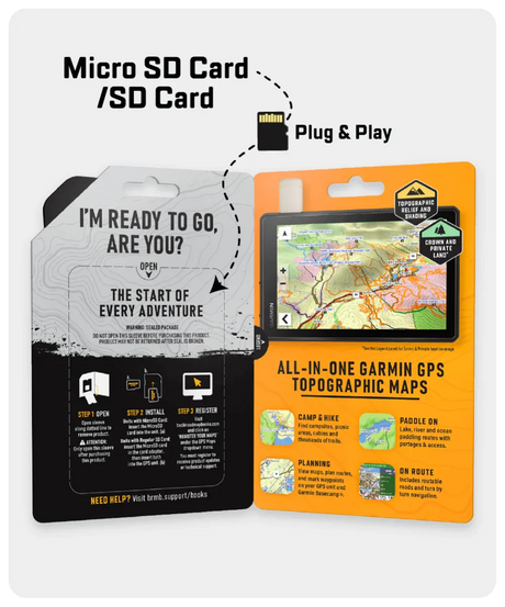 British Columbia Backroad GPS Map (8GB SD Card) | Garmin Compatible Navigation
