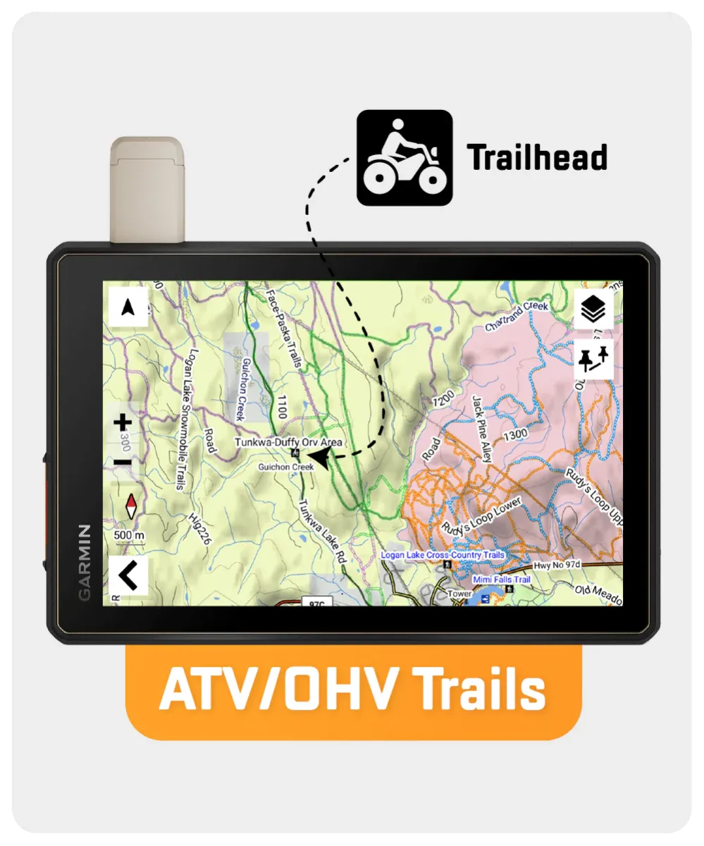 British Columbia Backroad GPS Map (8GB SD Card) | Garmin Compatible Navigation