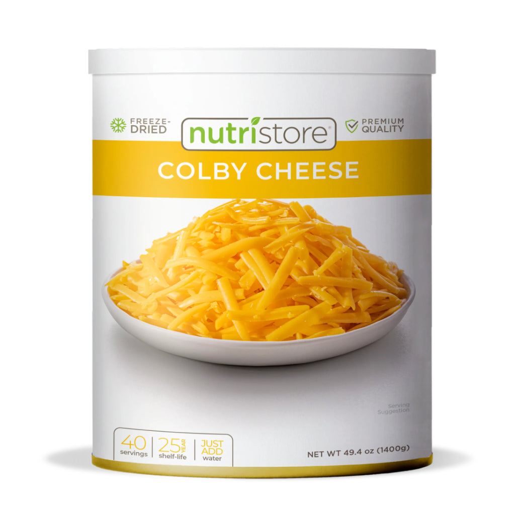Nutristore Freeze Dried Colby Cheese - #10 Can – Canadian Preparedness