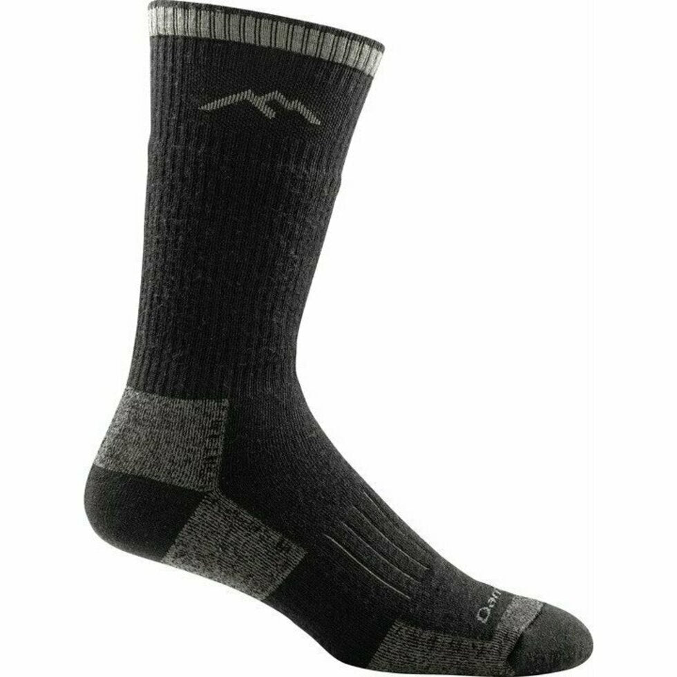 Darn Tough Charcoal Hunting Boot Sock Midweight with Cushion + Cushion in leg