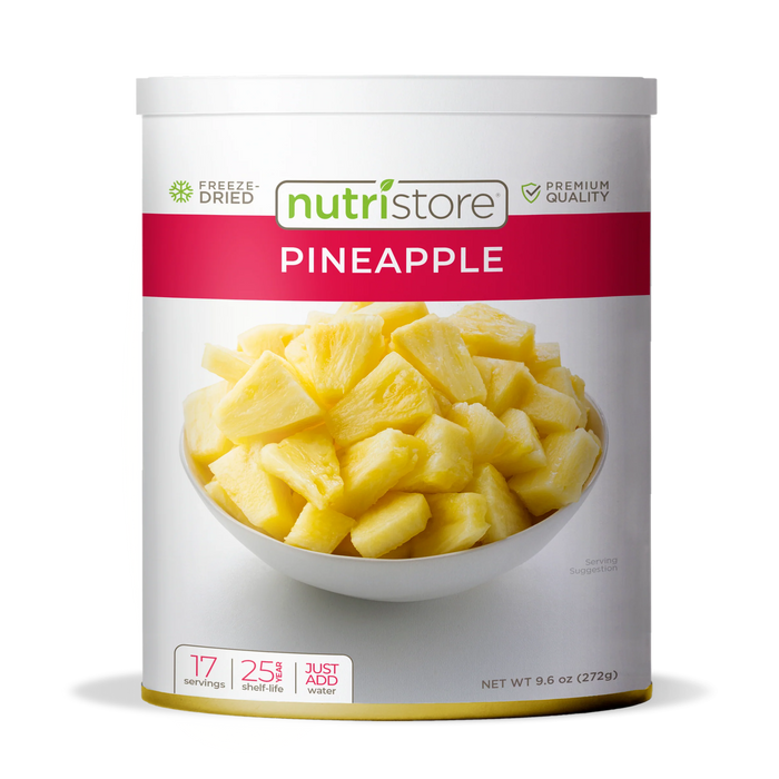Nutristore Freeze Dried Pineapple #10 Can 