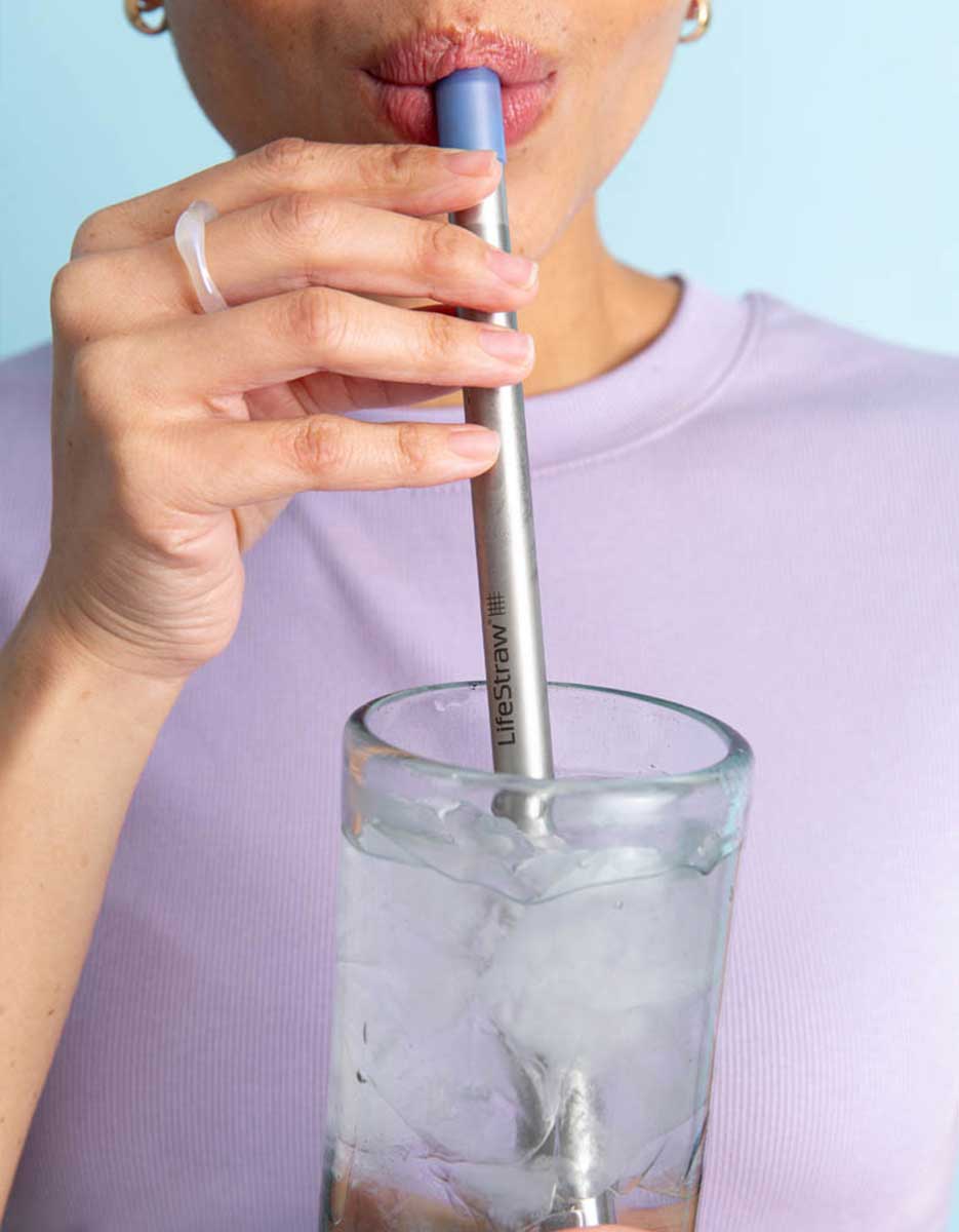 LifeStraw Sip Reusable Water Filter Straw + Carry Case