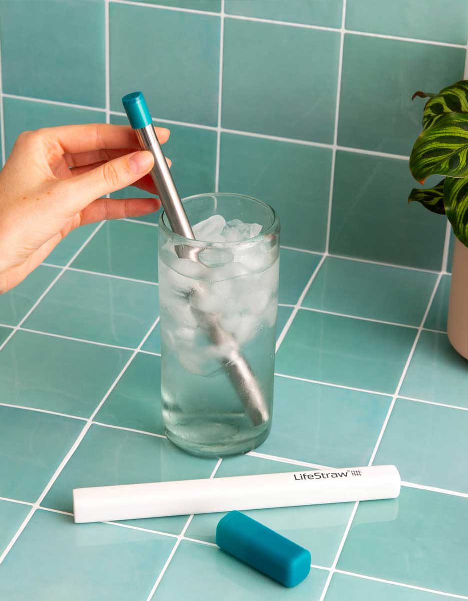 LifeStraw Sip Reusable Water Filter Straw + Carry Case