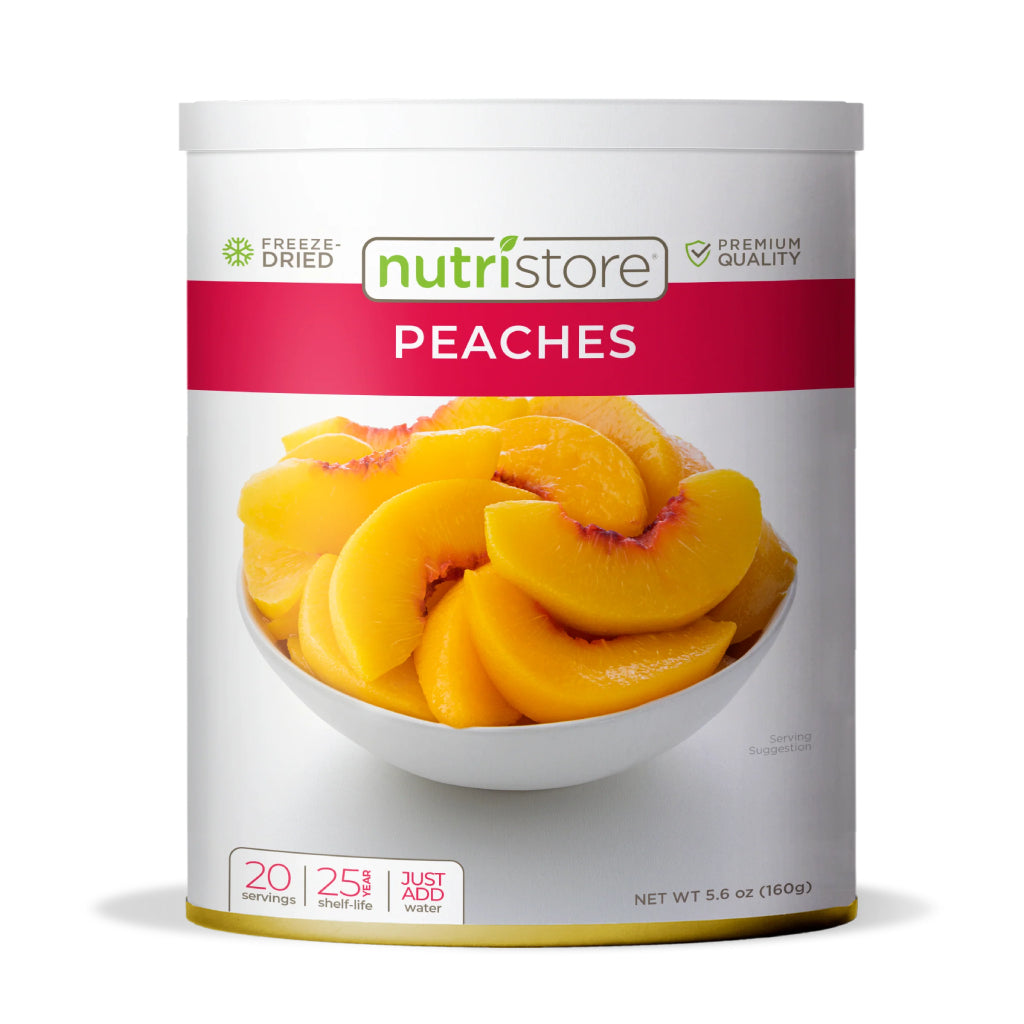 Nutristore Freeze Dried 10 Can Peaches — Canadian Preparedness