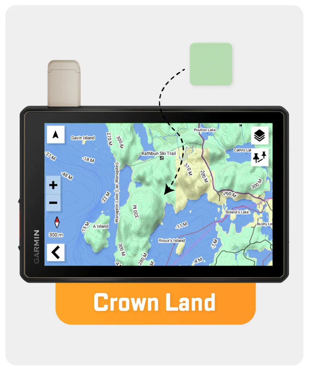 Ontario Backroad GPS Map (8GB SD Card) | Garmin Compatible Navigation