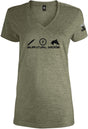 Women's Olive Survival Mode V-Neck T-Shirt