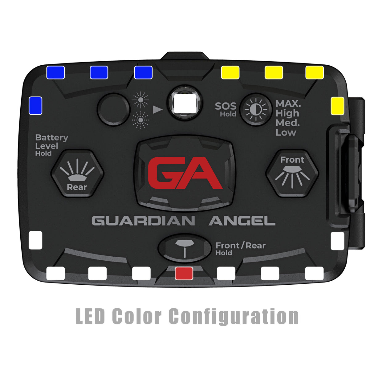 Guardian Angel Elite Series Personal Safety Light Bar (White/ Blue Yellow)