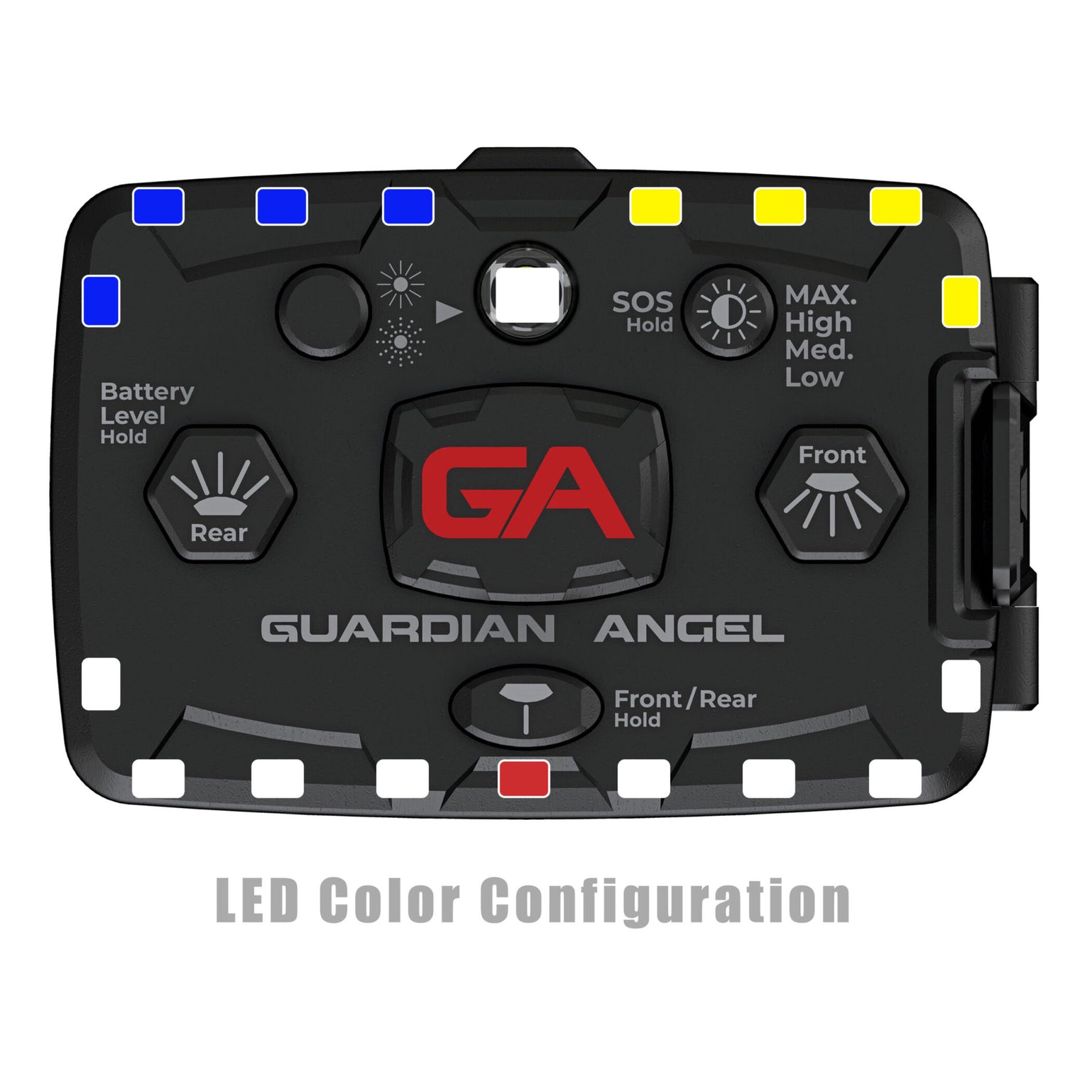 Guardian Angel Elite Series Personal Safety Light Bar (White/ Blue Yellow)