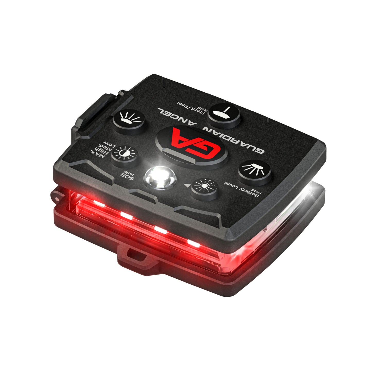 Guardian Angel Micro Series Wearable Safety Light (White/ Red)