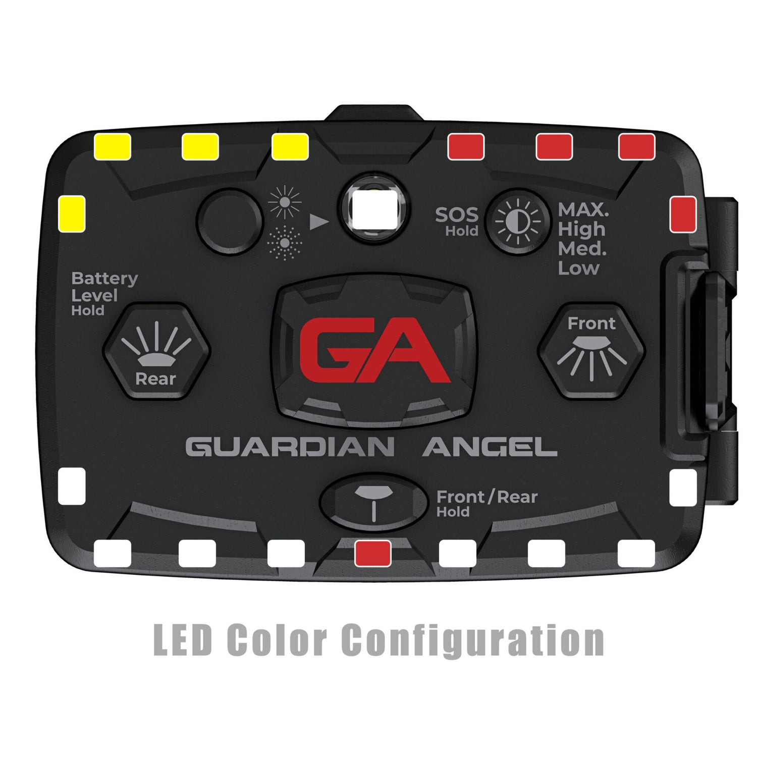 Guardian Angel Elite Series Wearable Light Bar (White/Red/Yellow)