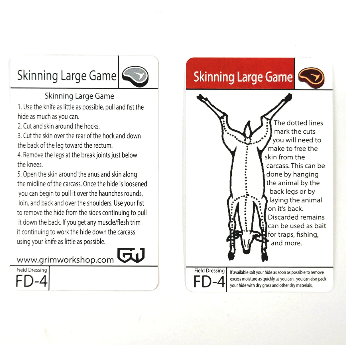 Grim Workshop Tip Cards | Multiple Varieties