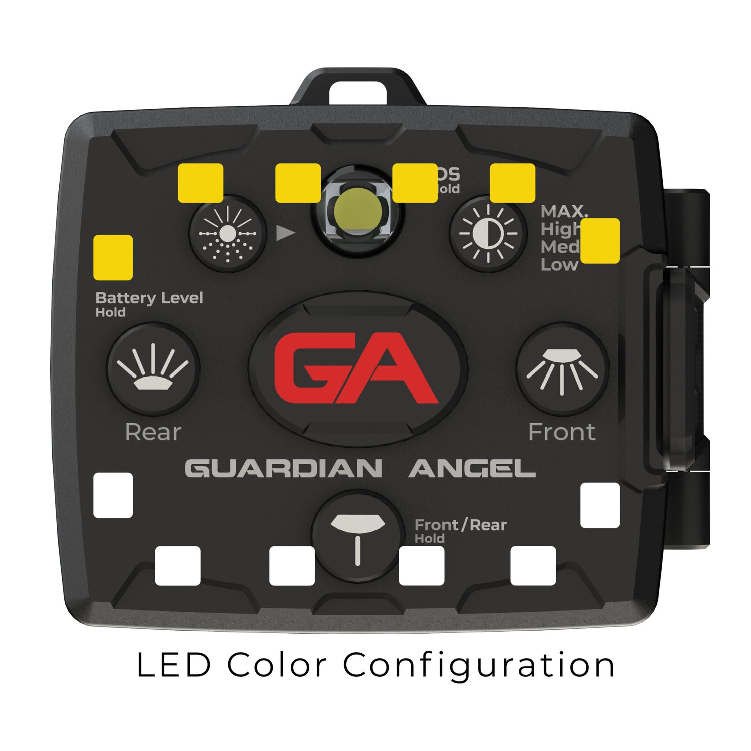 Guardian Angel Micro Series Wearable Safety Light (White/Yellow)
