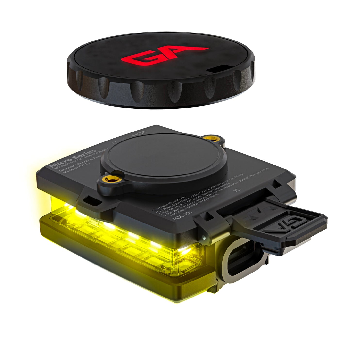 Guardian Angel Micro Series Wearable Safety Light (White/Yellow)