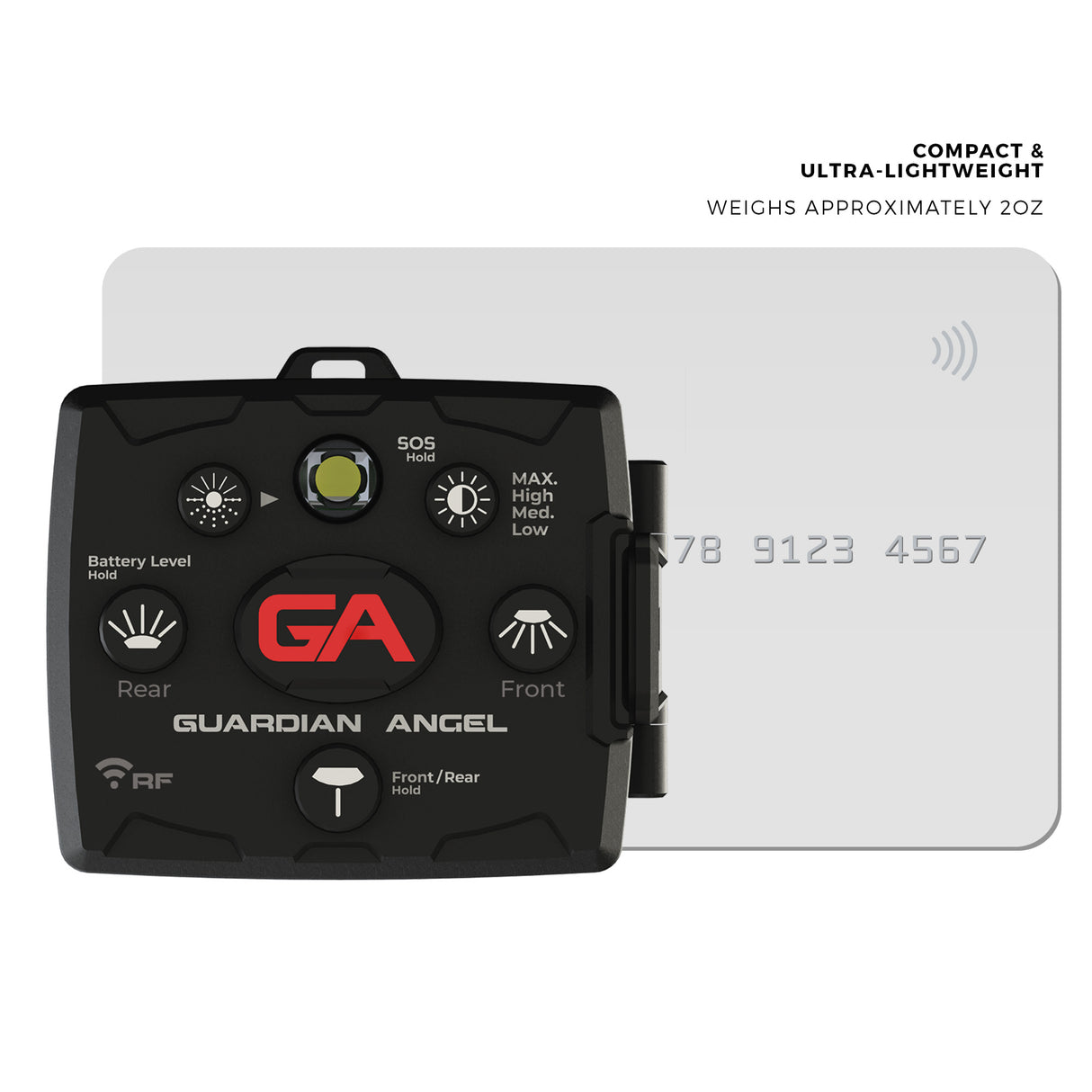 Guardian Angel Micro Series Wearable Safety Light (Red/Red)