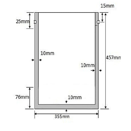2 Gallon NON-Ziplock Mylar Bags (5 mil Thickness)