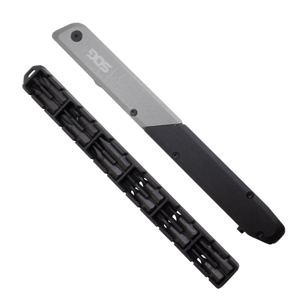 SOG Baton Q4 Multi-Tool | 10 tools + 12pc Hex Bit Kit. (ID1031-CP)