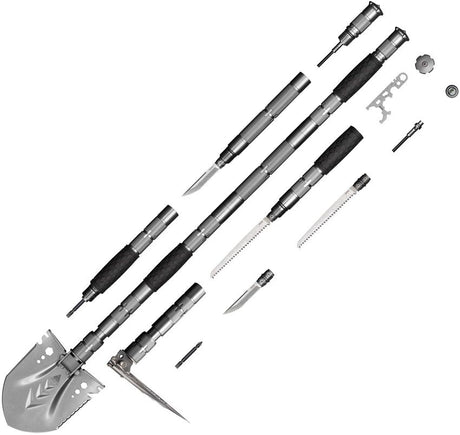 SRM Silver Multi-Purpose Shovel in induvial pieces