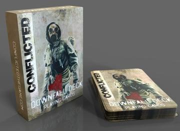 Conflicted Deck 1 along side the stack of cards that come with the box.