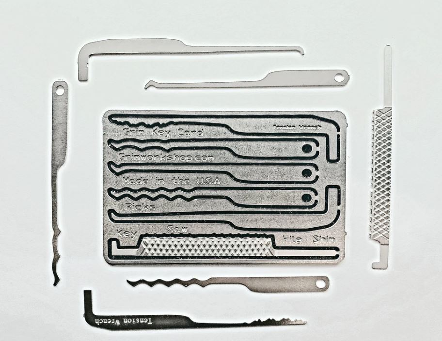 Grim Workshop Survival Key Card Lock Pick Set