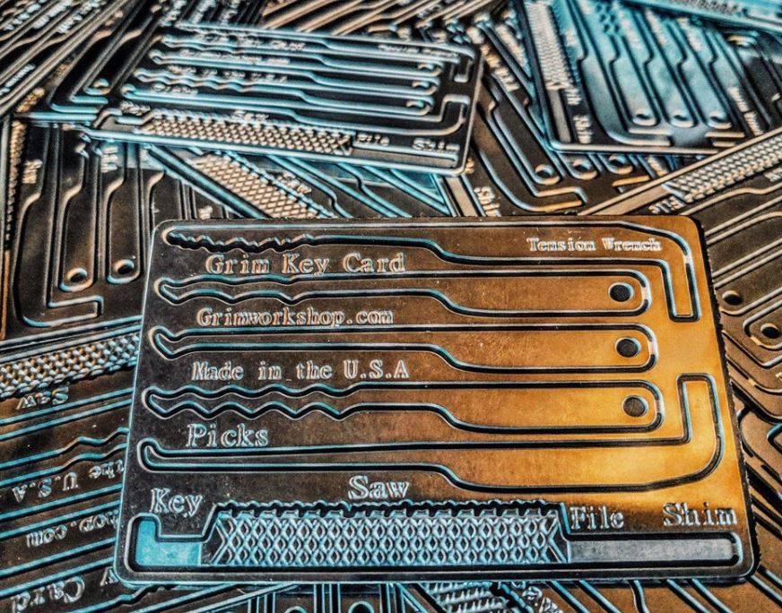 Grim Workshop Survival Key Card Lock Pick Set