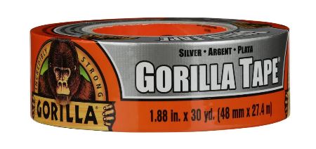 Gorilla Tape - Standard 1.88 inch X 30 yards (silver)