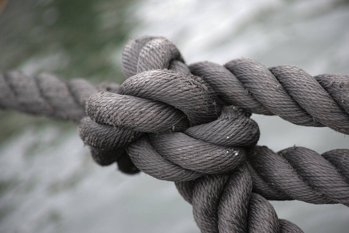 Fishermans knot on the river