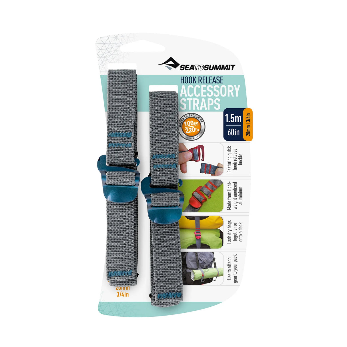 Sea To Summit Accessory Straps with Hook Release