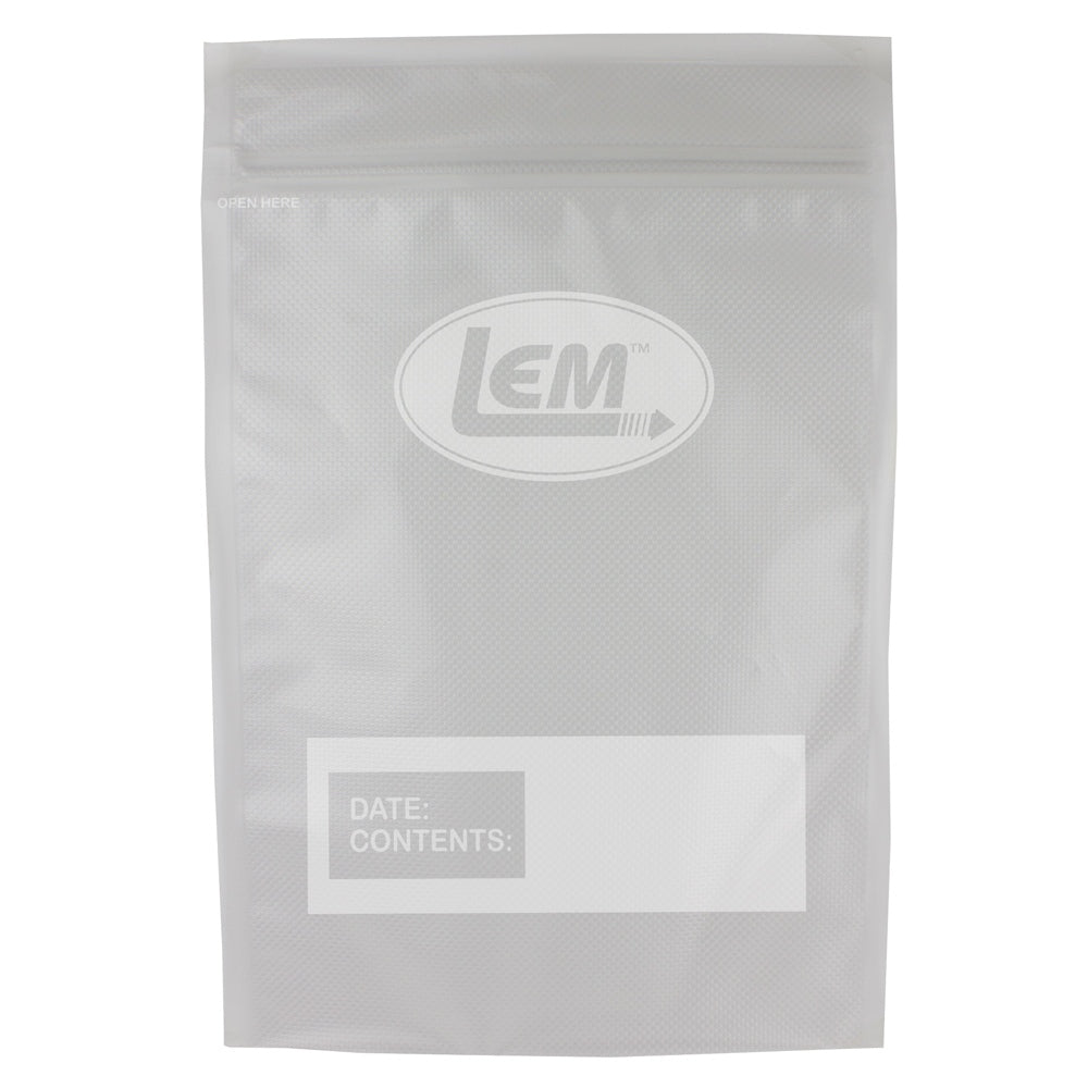 LEM Zipper Top Vacuum Bags - 8 in X 12 in Quart Size | 100 Counts