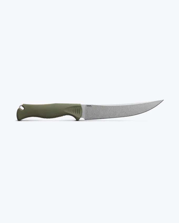 Benchmade Meatcrafter | Dark Olive Santoprene | 6" Trailing Point (15500-04)