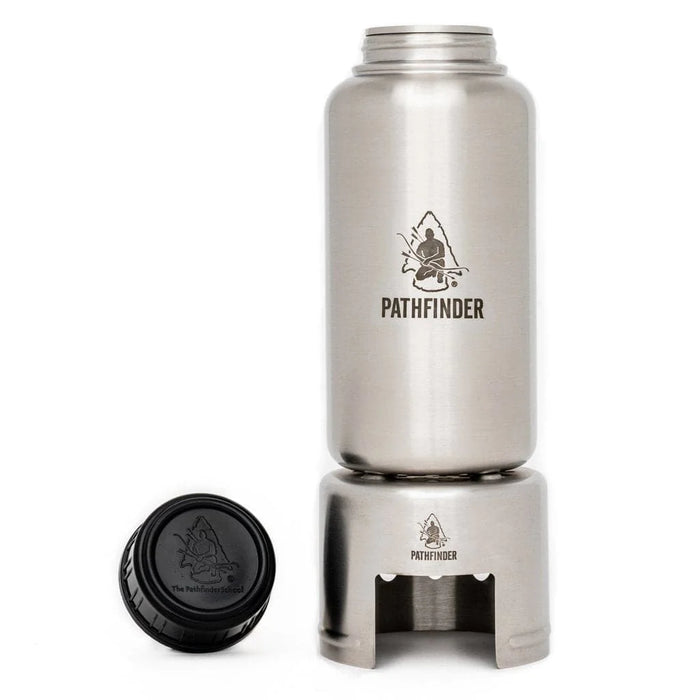 Pathfinder 32 oz Stainless Water Bottle + Cup + Stove Set