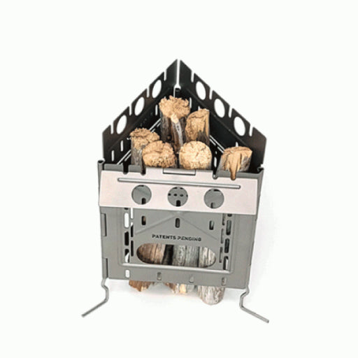 Firebox FREESTYLE Modular Stove | Titanium Single Stove Kit (4 panels)