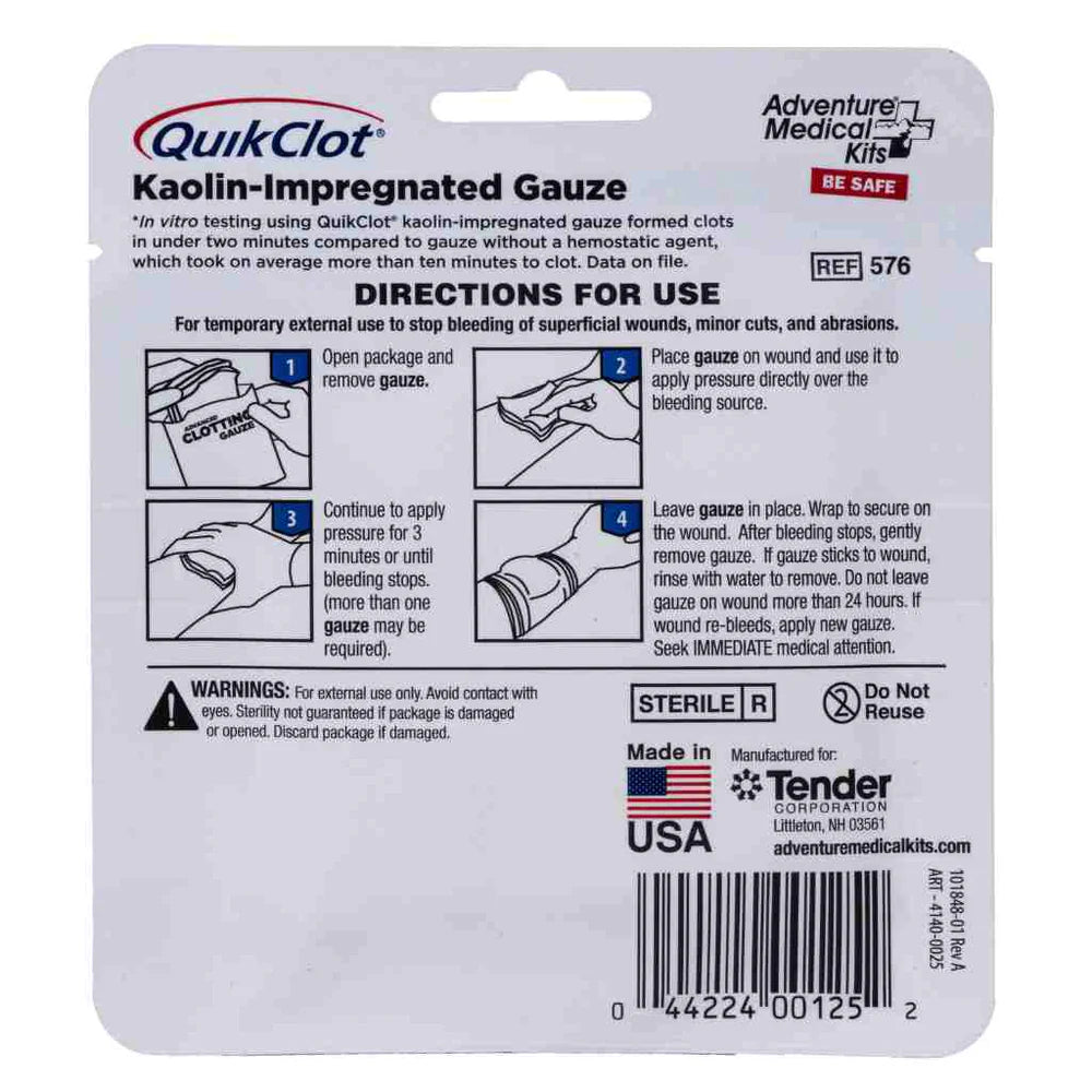 QuikClot Gauze 3" x 2' | Adventure Medical Kits