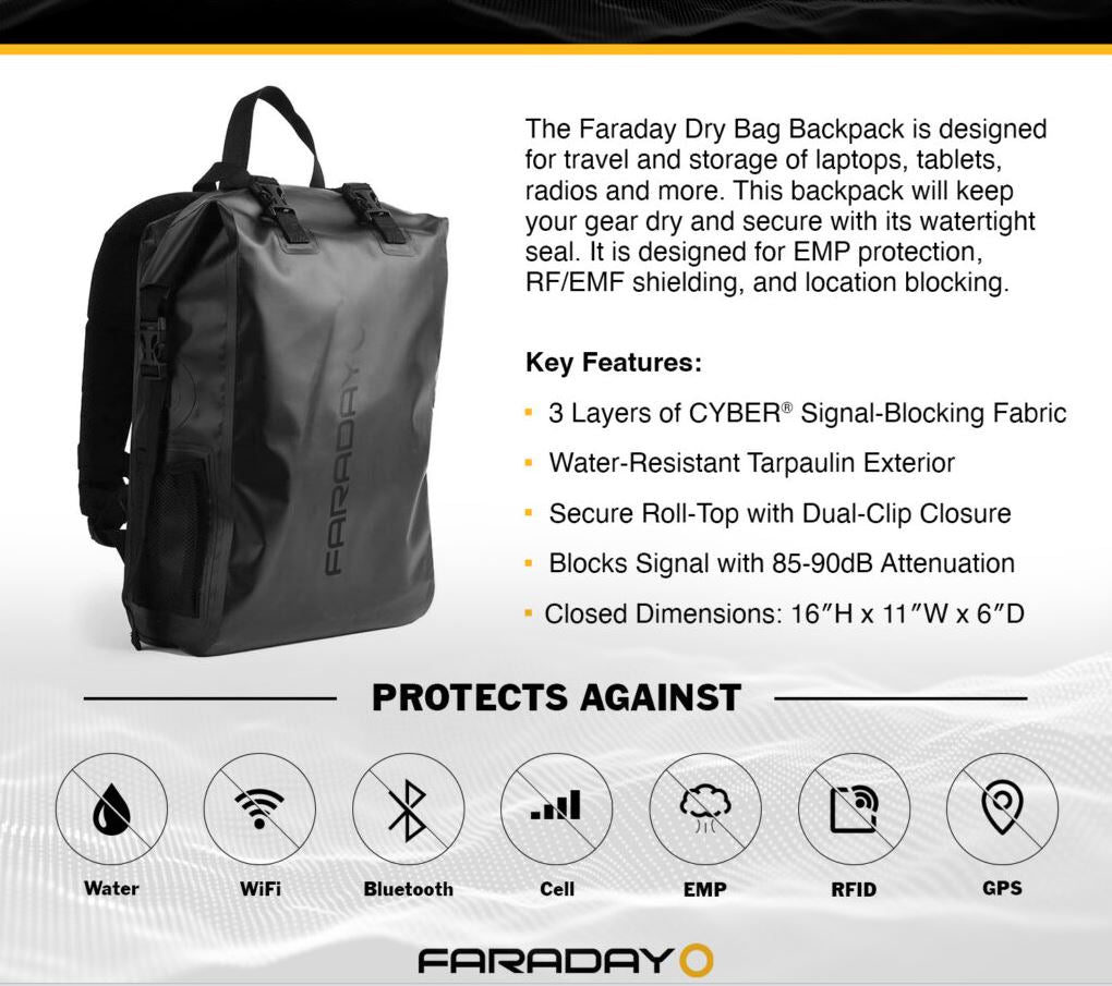 Faraday Dry Bag Backpack (17 L)