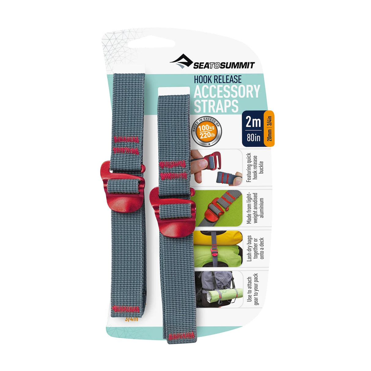 Sea To Summit Accessory Straps with Hook Release