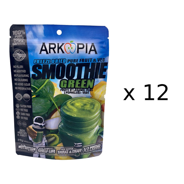 [12 PACKS] Arkopia Freeze Dried Smoothies- 8 oz | 25 Year Shelf Life