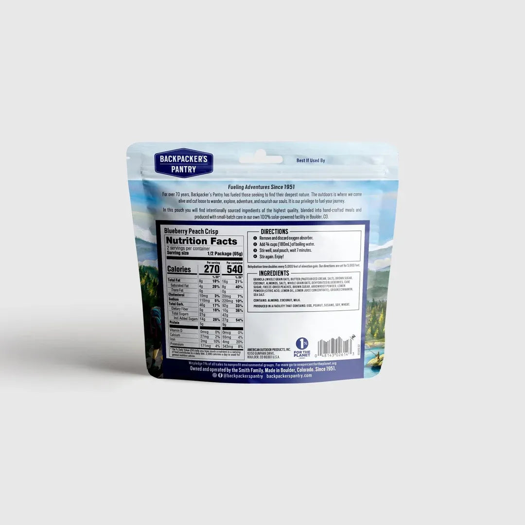 Freeze Dried Blueberry & Peach Crisp