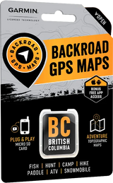 British Columbia Backroad GPS Map (8GB SD Card) | Garmin Compatible Navigation