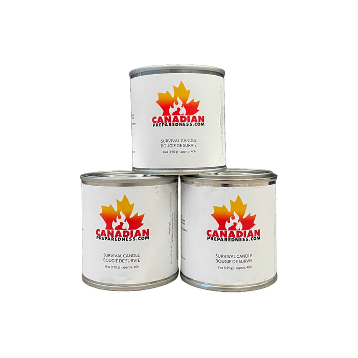 Canadian Preparedness Emergency Survival Candle - 40 Hours