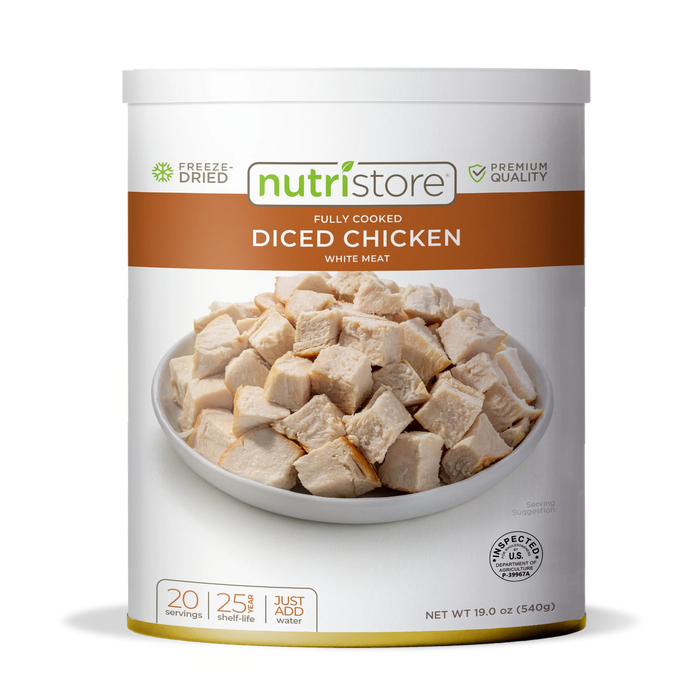 Nutristore Freeze Dried Diced Chicken #10 Can