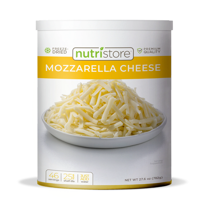 Nutristore Freeze Dried Mozzarella Cheese #10 Can