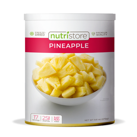 Nutristore Freeze Dried Pineapple #10 Can 