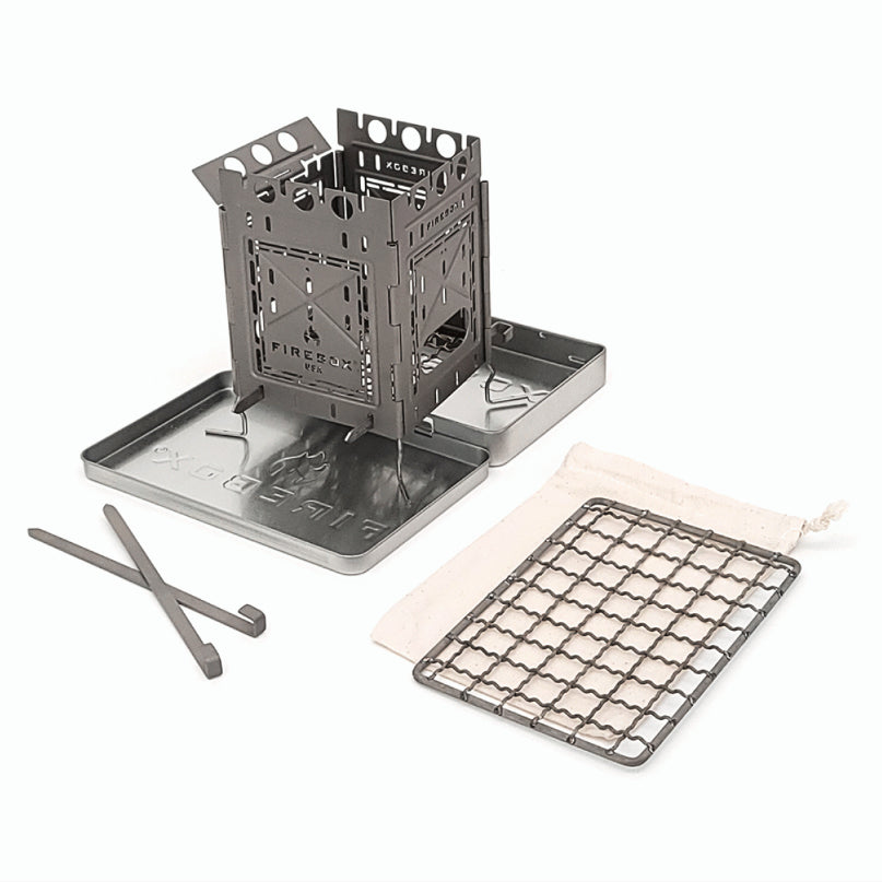 Firebox FREESTYLE Modular Stove | Titanium Single Stove Kit (4 panels)