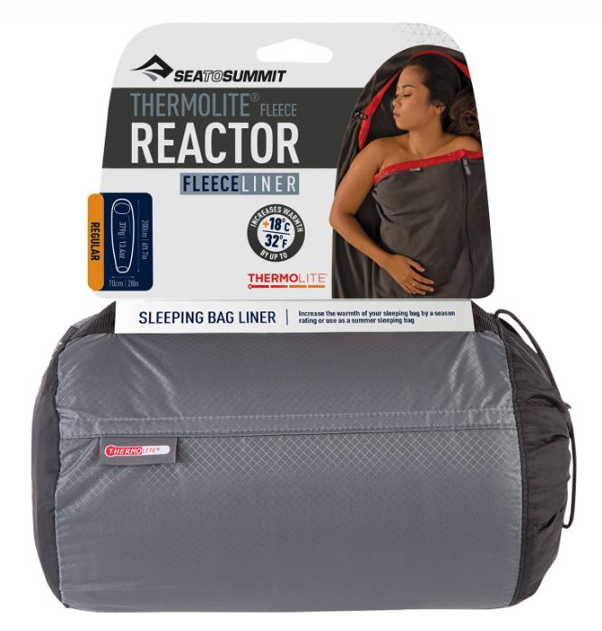 Sea To Summit Reactor Thermolite® Fleece Liner in dry bag