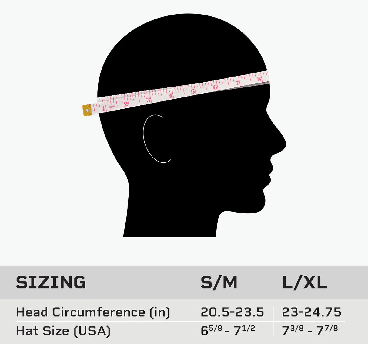 Premier Fortis Ballistic Helmet sizing chart