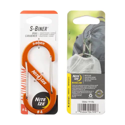 Nite-Ize S-BINER® Aluminum Dual Carabiner | Size #4