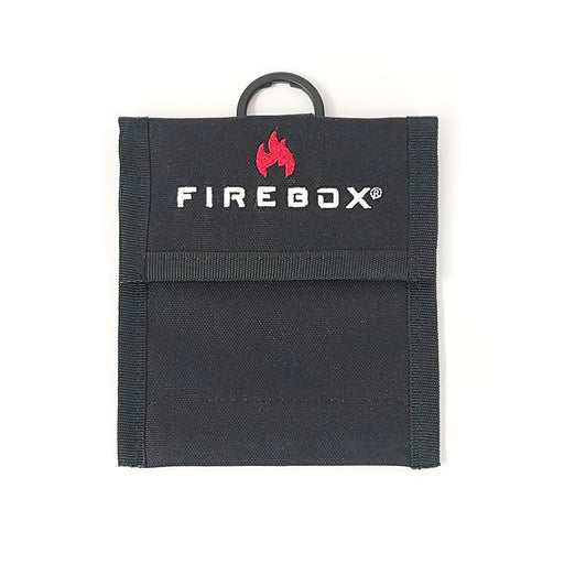 Firebox 3 inch Case for Nano stoves with the Firebox logo on the front flap, a red flame appears above the text.