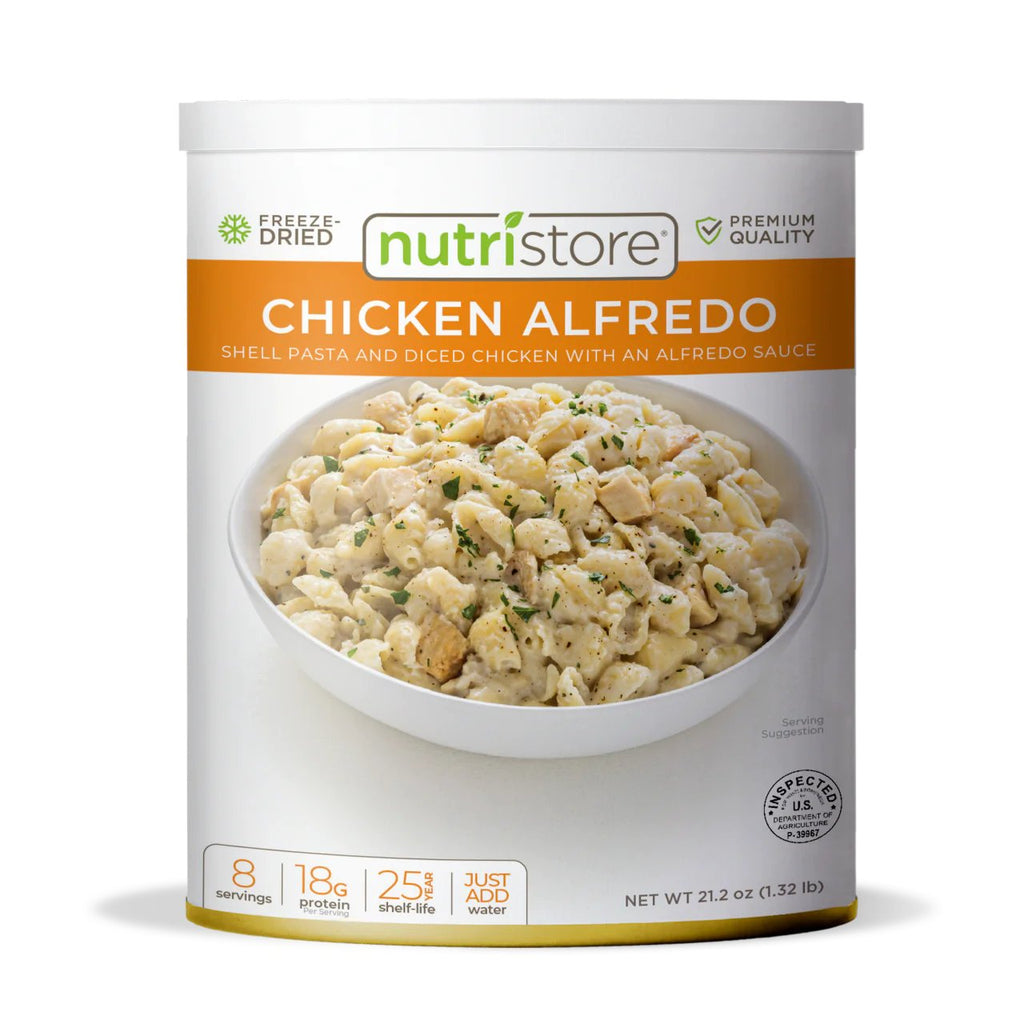 Freeze Dried #10 Can Chicken Alfredo | Nutristore — Canadian Preparedness