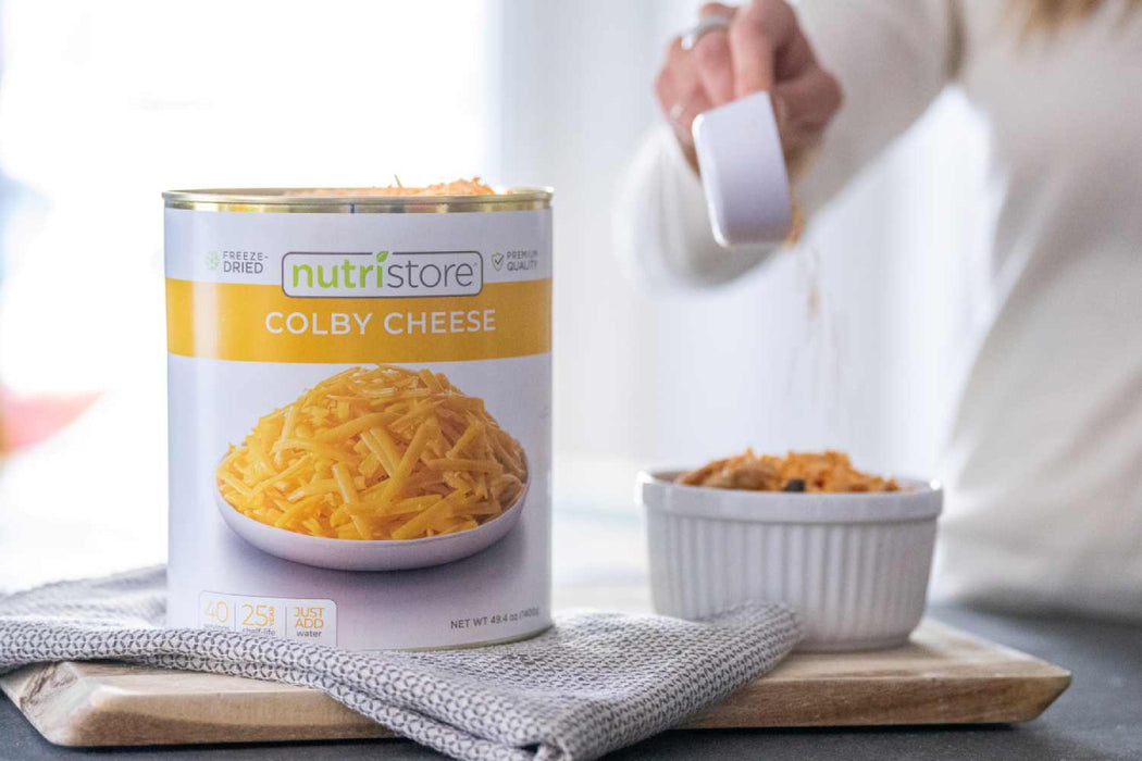 (#10 Can) Nutristore Freeze Dried Colby Cheese
