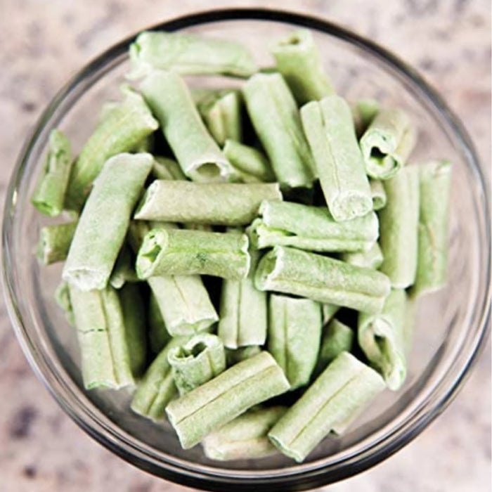 Nutristore Freeze Dried Green Beans in a glass bowl